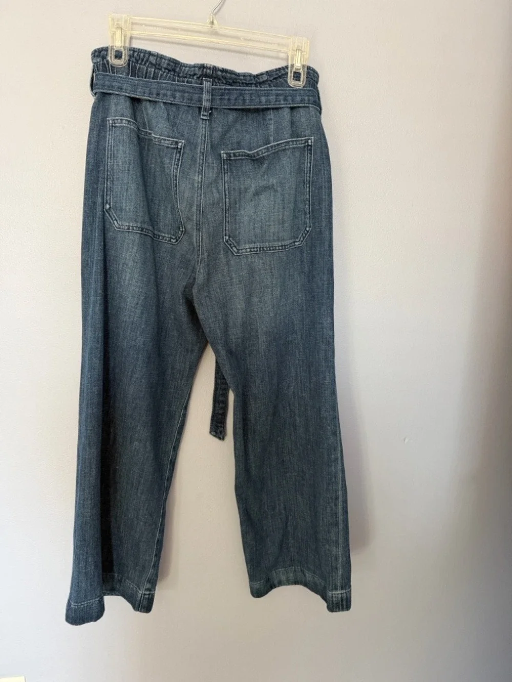 J.Crew High-Rise Paperbag Waist Wide-Leg Jeans Blue Size 30